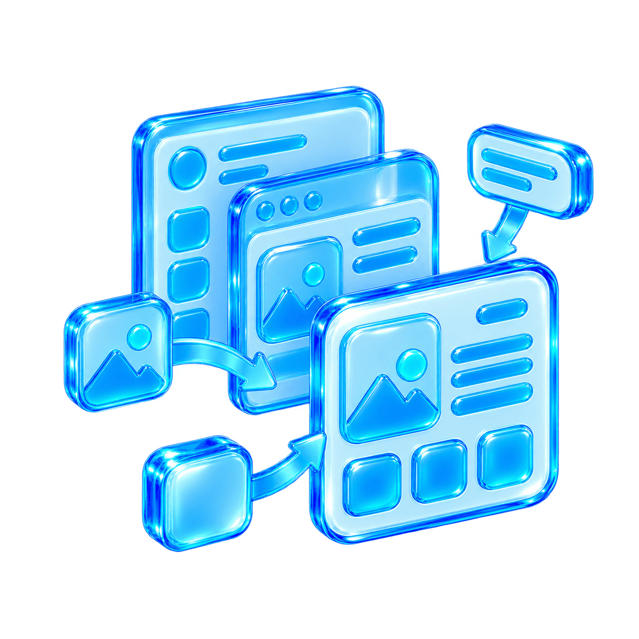 Layered glass product interface modules taking shape