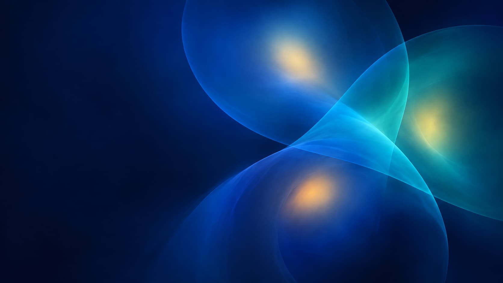 Blue and teal optical regions overlap around distinct warm centres.