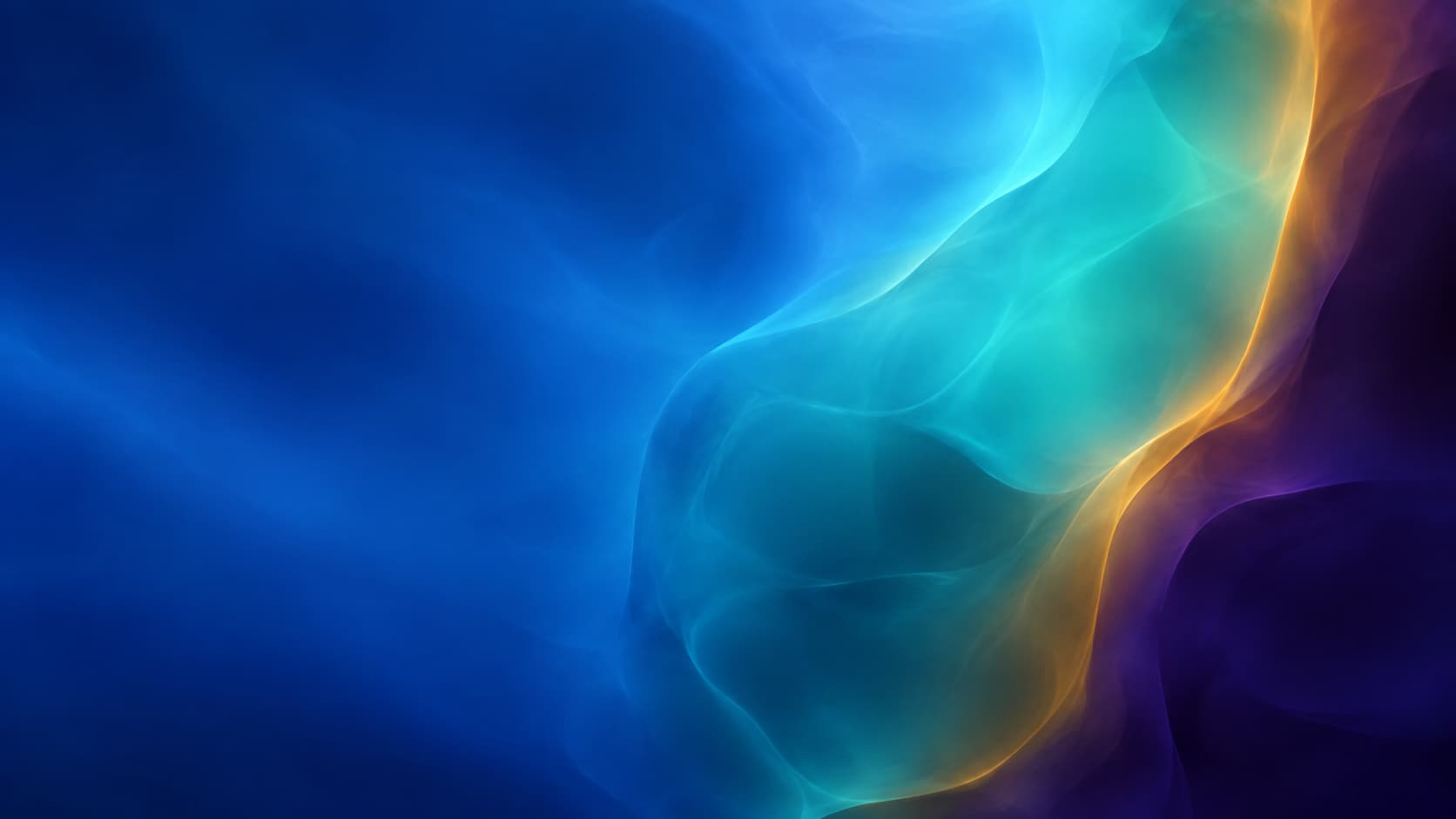 A broad blue observation field surrounds a smaller warm-bounded action region.