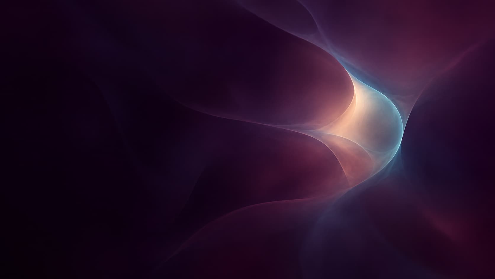 A vast deep-plum optical field holds several dim broad unresolved impressions.