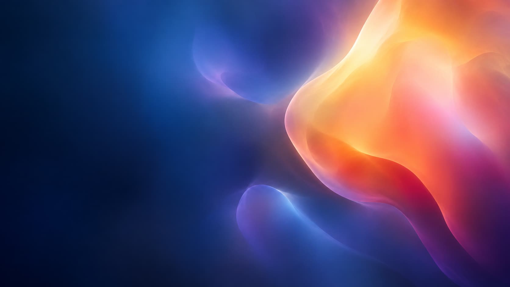 A warm focal region is echoed coherently within two deep blue optical depths.