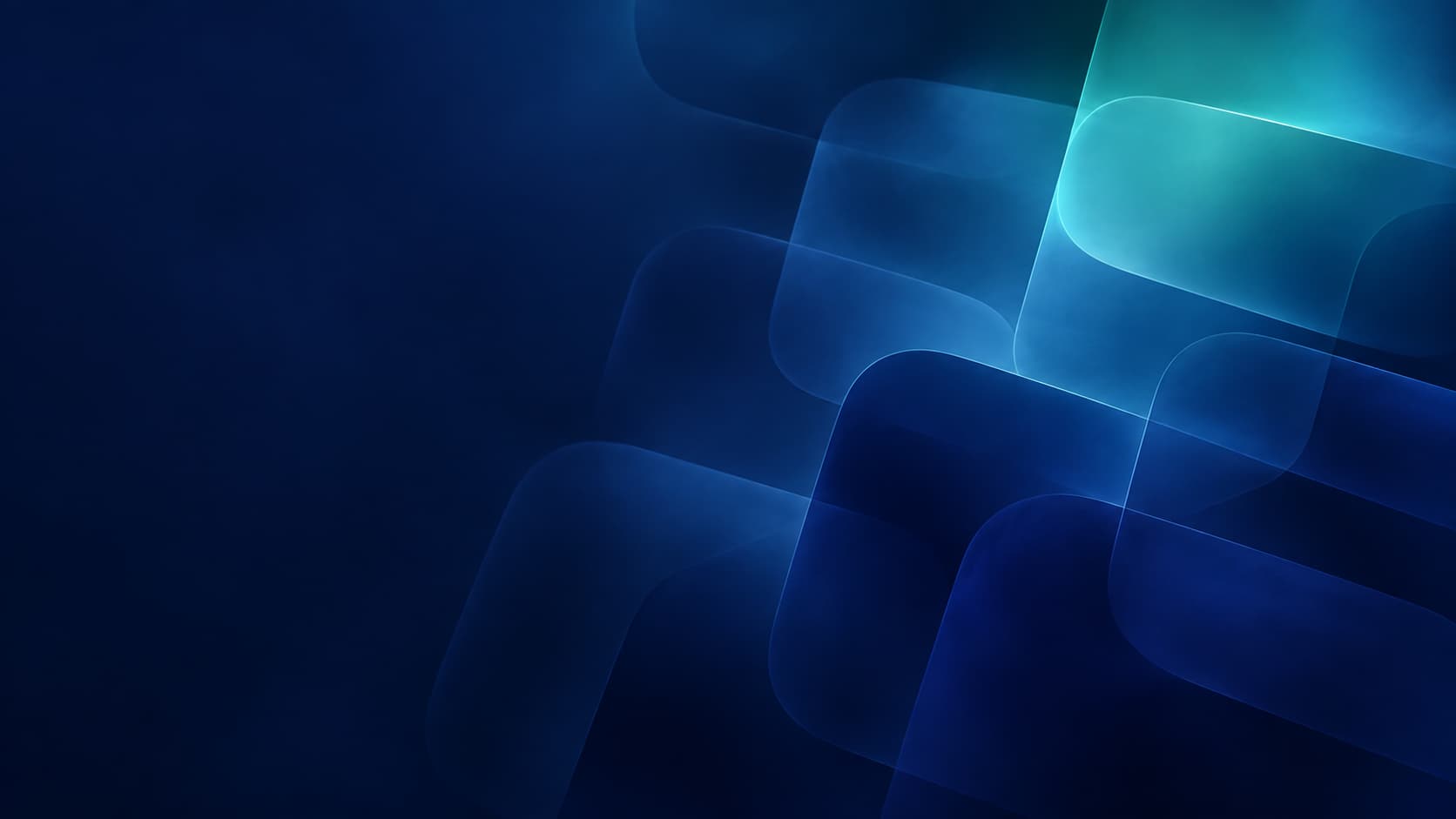 A broad midnight-blue field contains a repeating but irregular optical cadence of softly squared impressions, cropped across the right half.