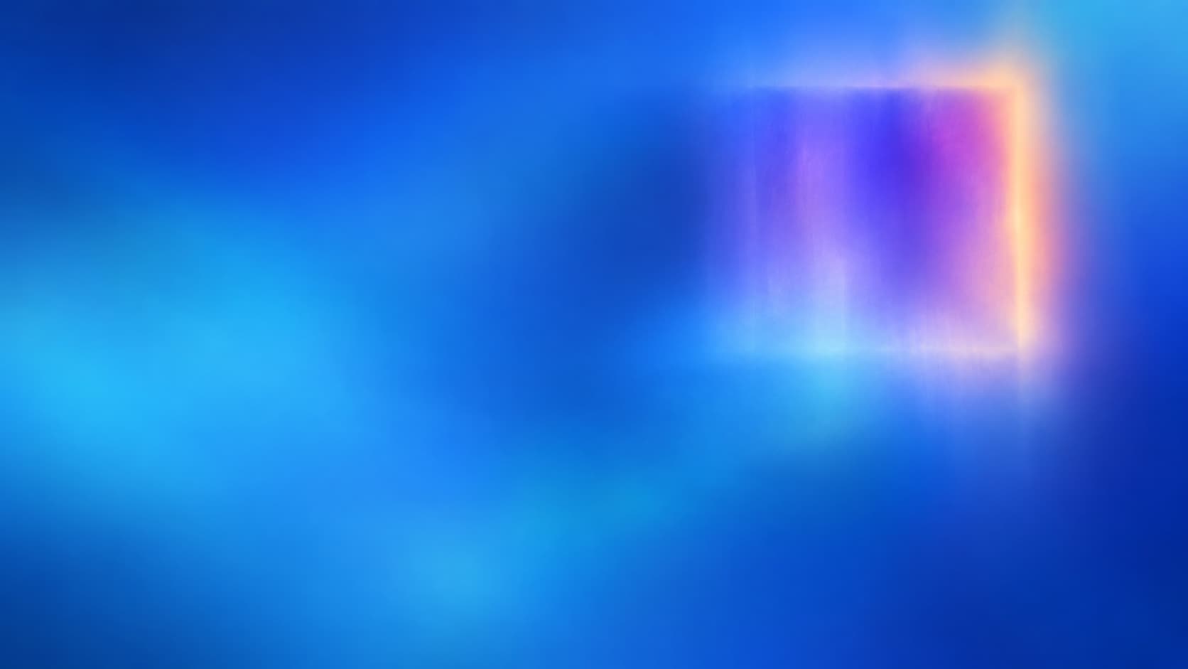 A small compressed violet interval interrupts much broader blue optical depth.