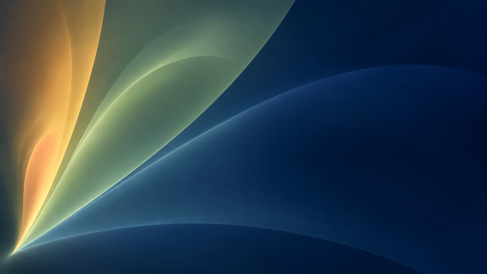 Three unequal optical fans reveal different kinds of reach from a shared origin.