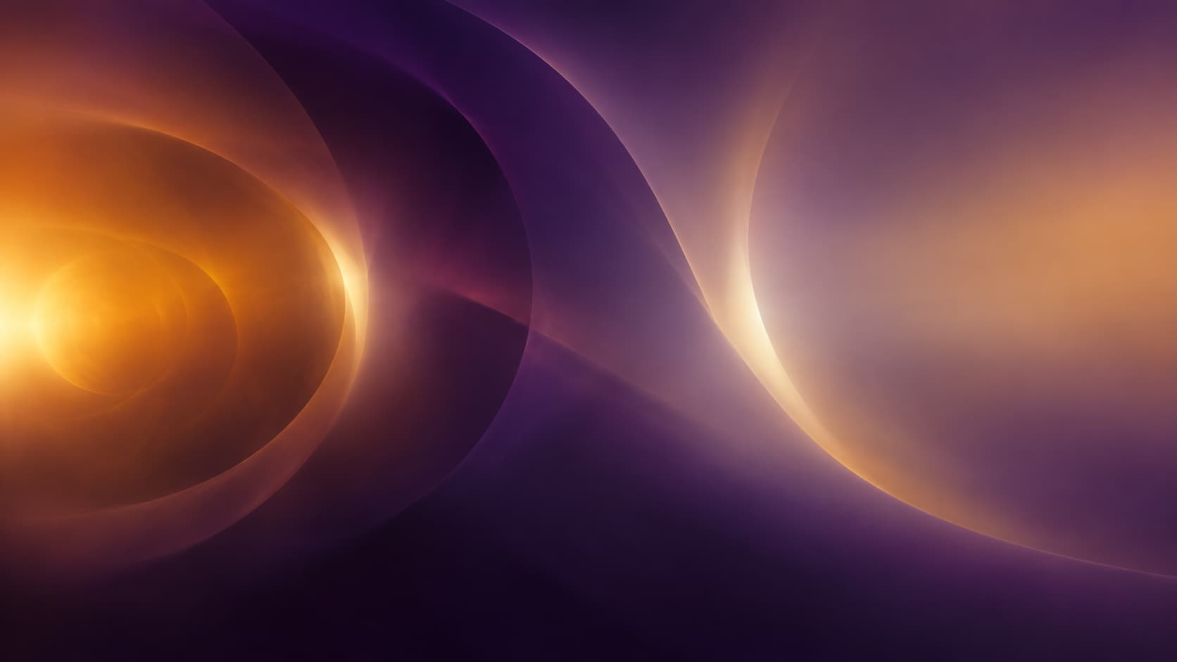 An amber light signature stays recognisable across differently scaled violet depths.