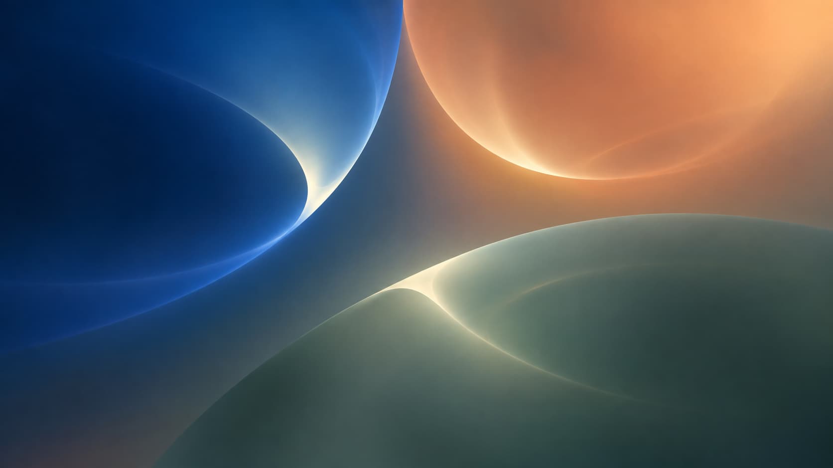 Three offset colour depths retain the same clear cream light signature.