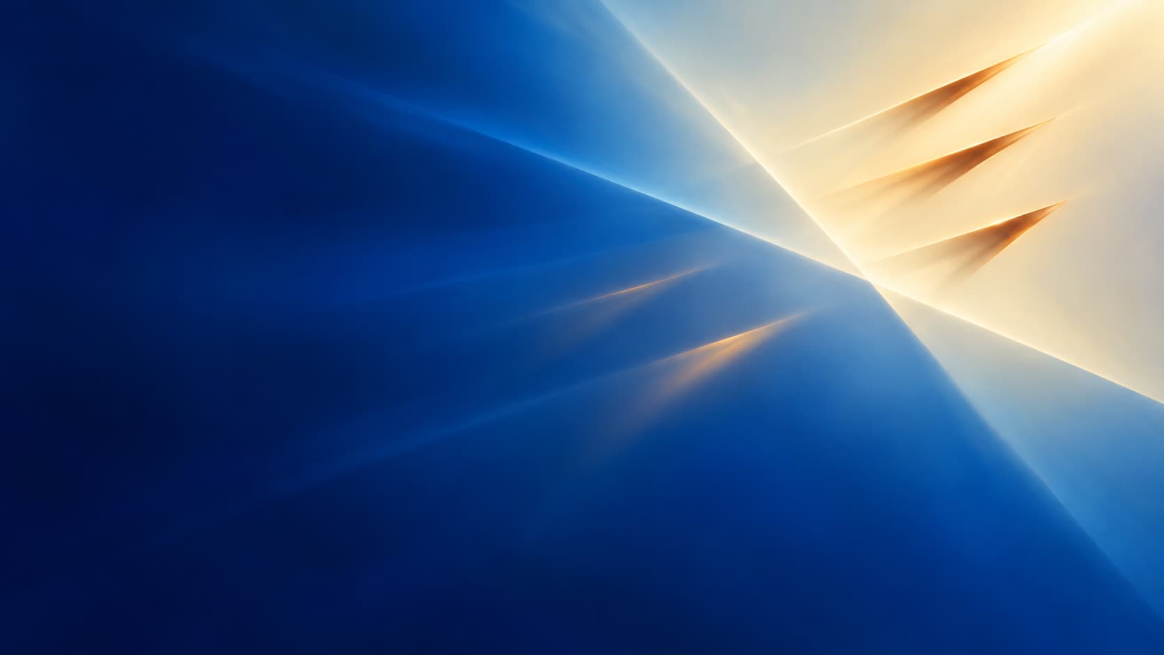 Clear copper intervals retain softer deeper impressions within ivory and ultramarine light.