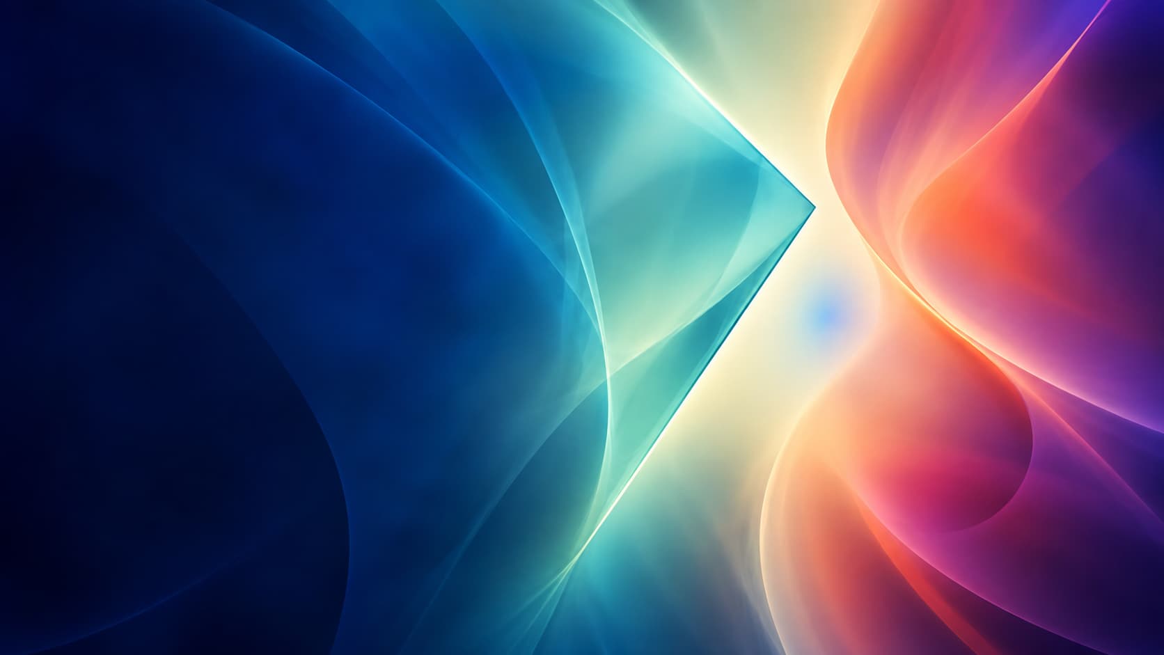 A precise blue optical boundary beside a separate warm region and a clear handoff interval.