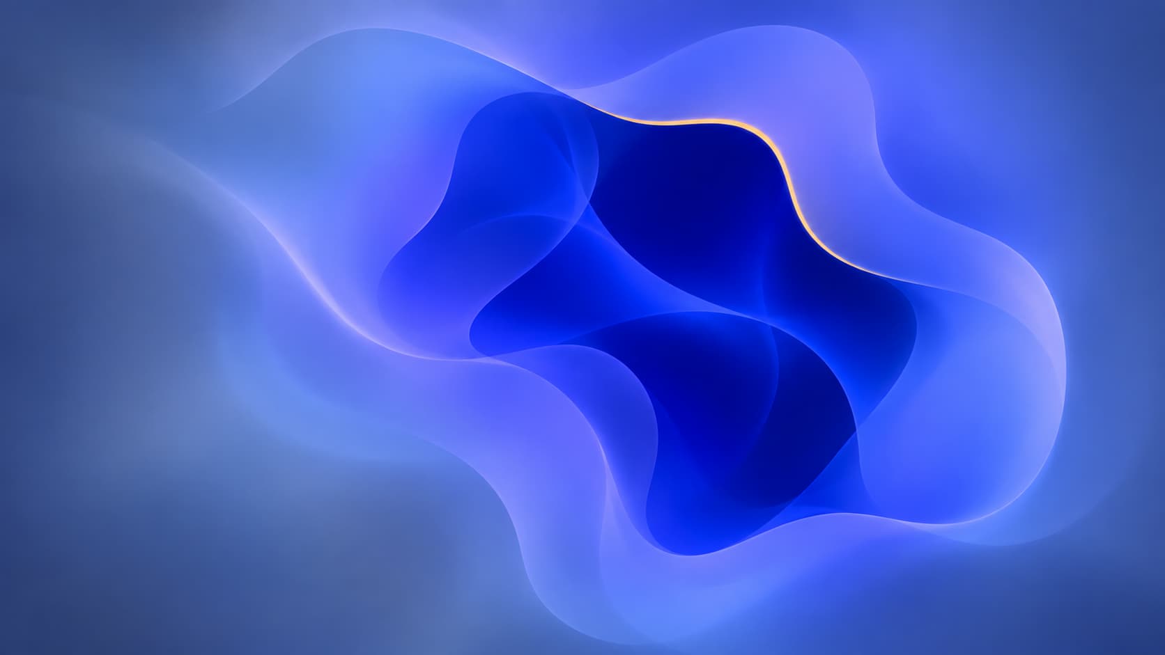 A deep-cobalt notched interior remains bounded within a larger soft periwinkle exposure.