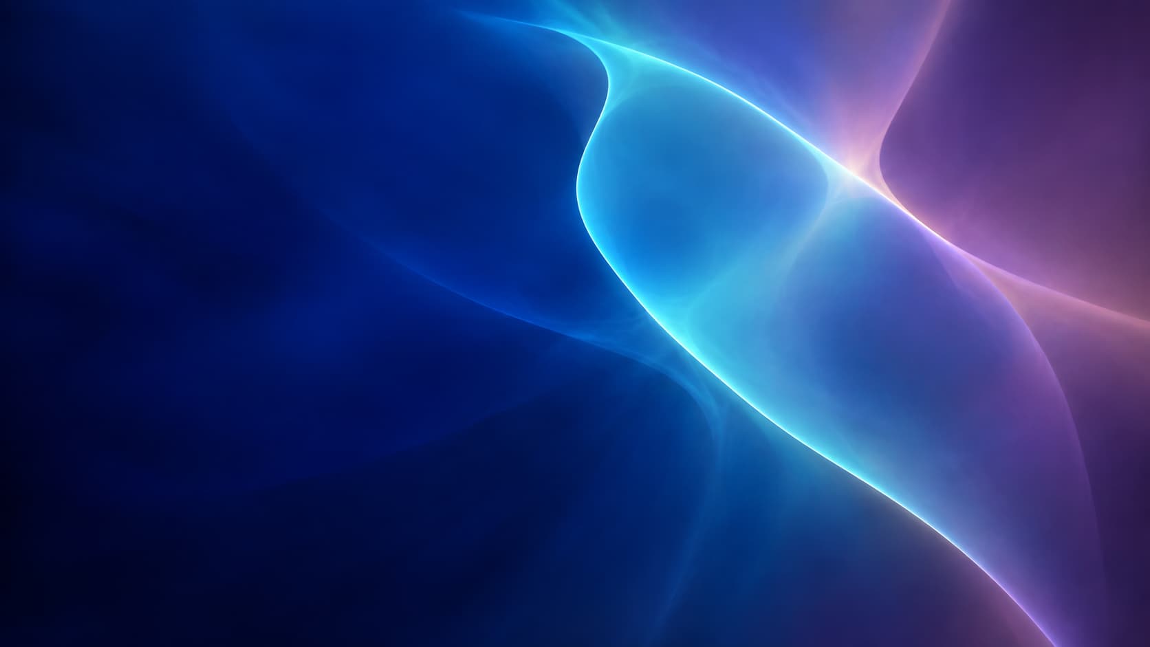 Two rich optical regions sharing a complete cyan contour.