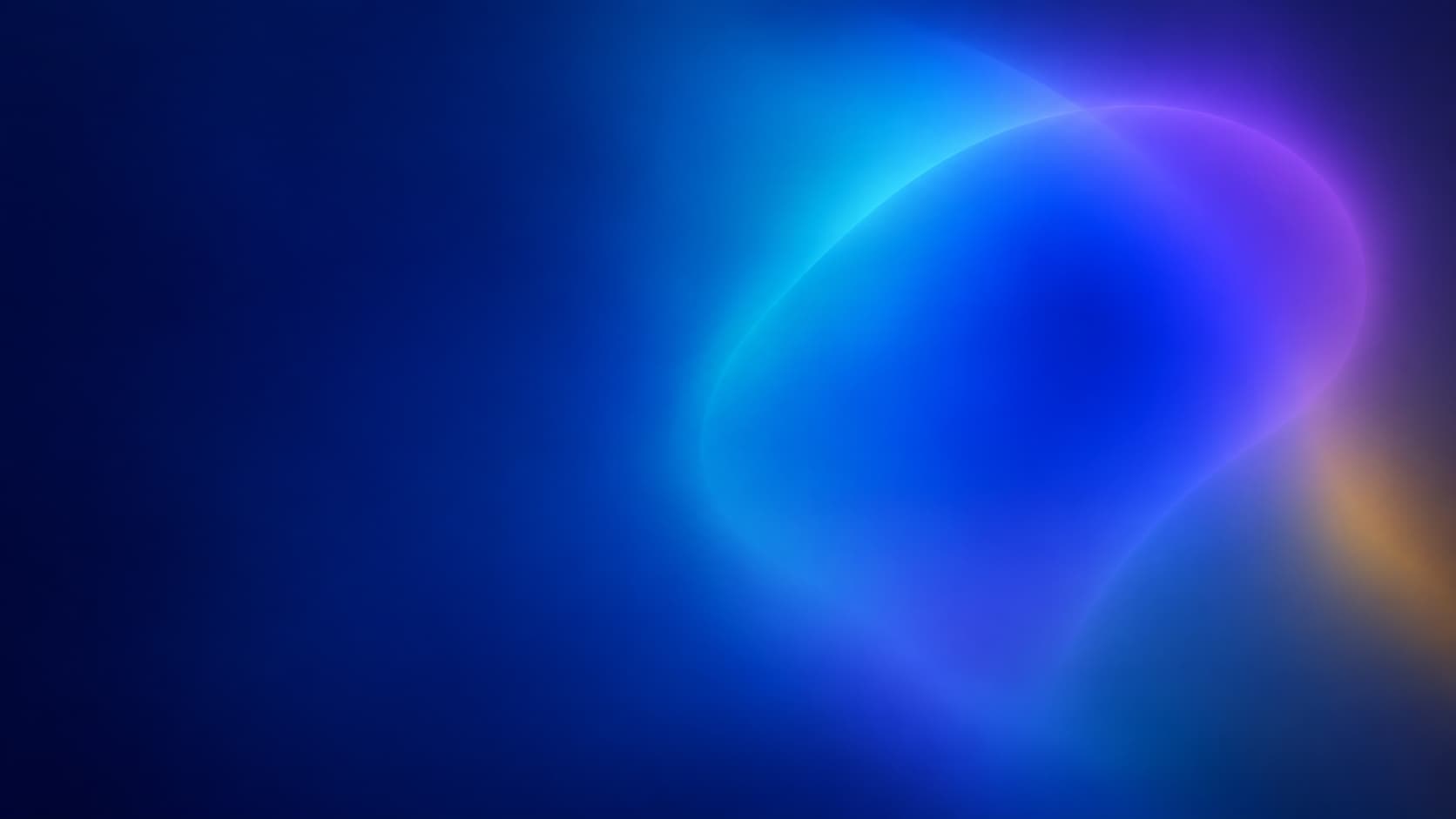 Overlapping cyan and violet exposures resolve into one blue region with a warm residual.