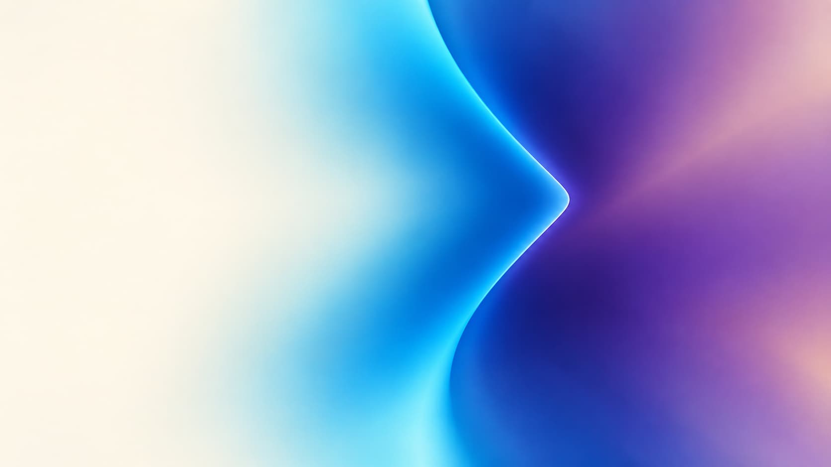 One distinctive indigo contour preserved across cyan and warm-violet optical regions.
