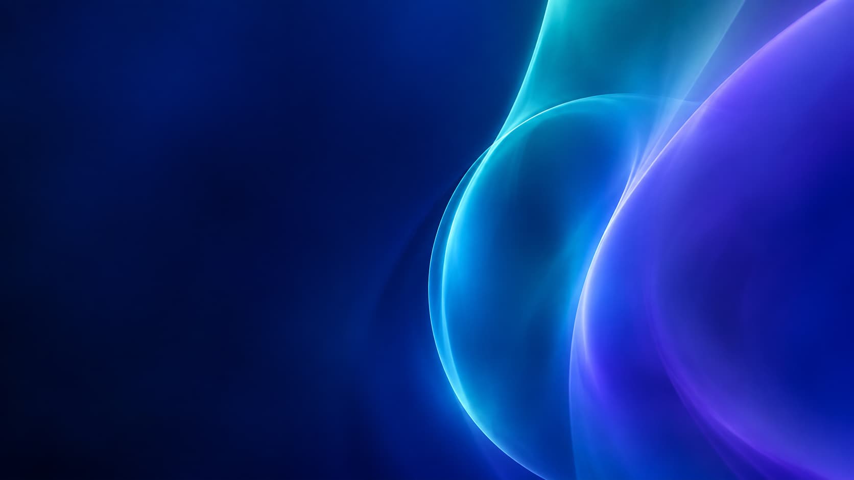 Three distinct blue optical behaviours within a coherent colour field.