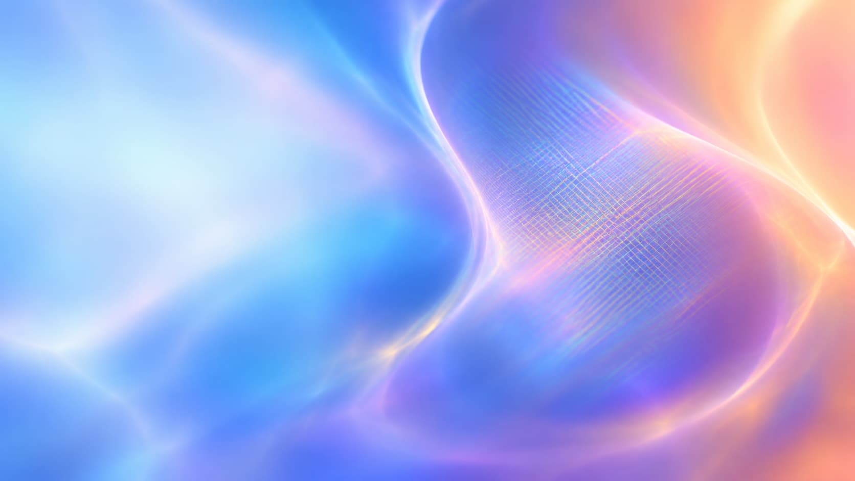 A detailed optical pattern remains coherent as its lighting changes from blue to amber.
