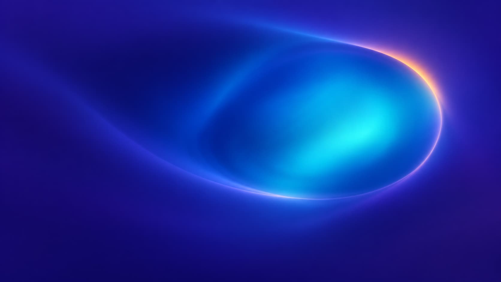 A sharply defined region of blue structure occupies only part of a broad diffuse field.