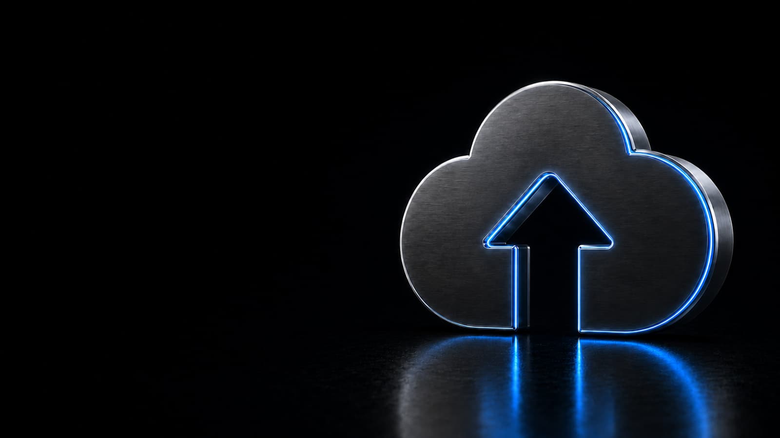 Transparent 3D cloud engineering architecture scene